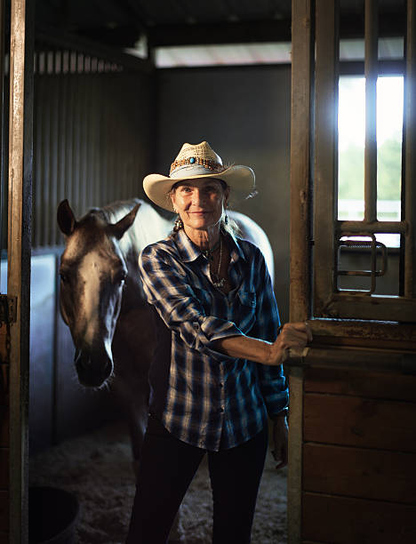 istock Come in and meet my horse 487697090