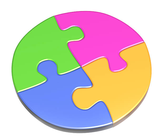 istock Four parts of a puzzle 487697784