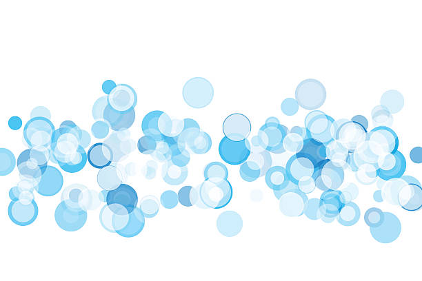 blue sky bokeh circle pattern horizontal - 泡泡 插圖 幅插畫檔、美工圖案、卡通及圖標