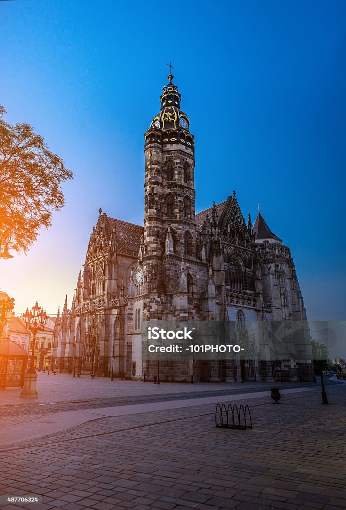 St. Elisabeth Cathedral, Kosice, Slovakia The St. Elisabeth Cathedral is a Gothic cathedral in Kosice. It is Slovakia biggest church, as well as one of the easternmost Gothic cathedrals in Europe. 2015 Stock Photo