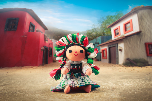 Mexican rag doll in a traditional dressMexican rag doll in a traditional dress