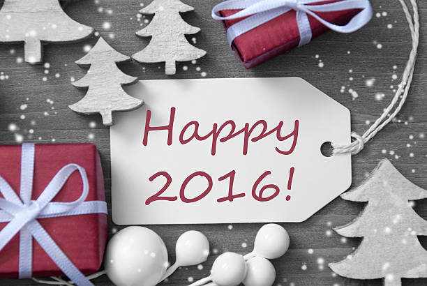 istock Christmas Label Gift Tree Snowflakes Happy 2016 487721214