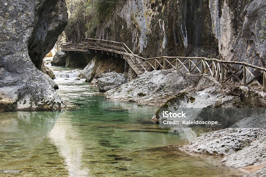 Gorge near Rio Borosa in Cazorla National Park Cerrada de Elias gorge near Rio Borosa in Cazorla National Park Hill Range Stock Photo