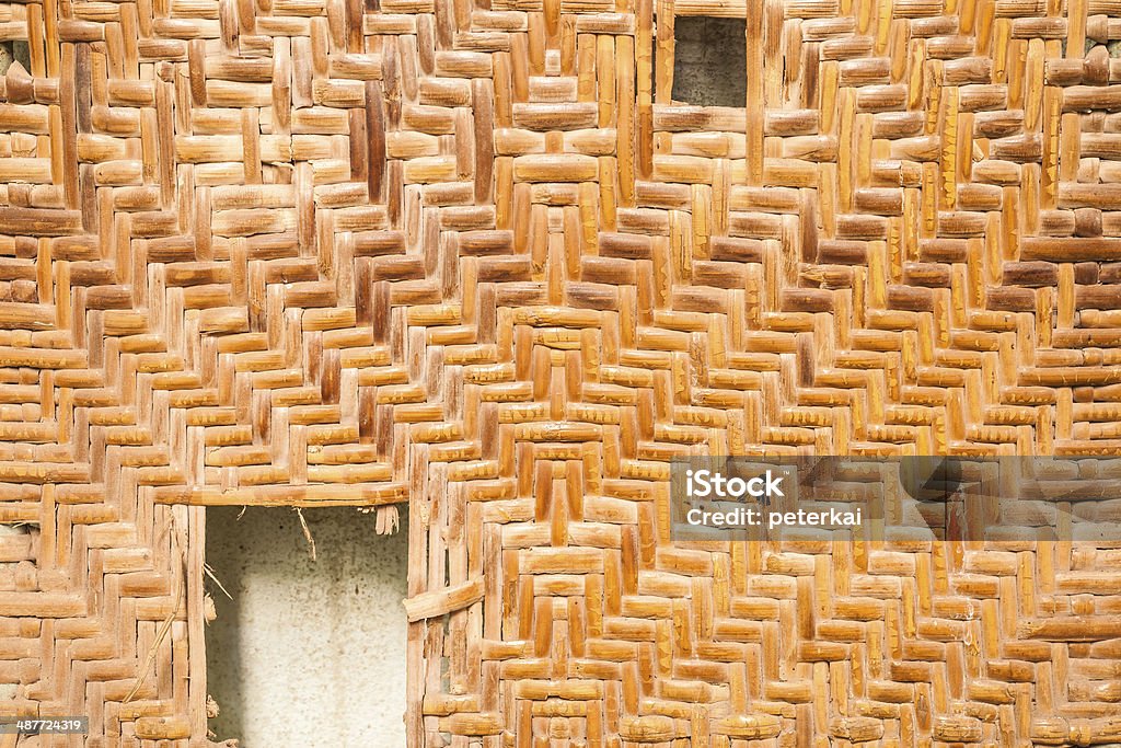Vecchio legno vimini motivo - Foto stock royalty-free di Agricoltura biologica