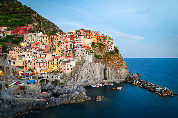istock Manarola, Cinque Terre (Italian Riviera, Liguria) at twilight 487726474