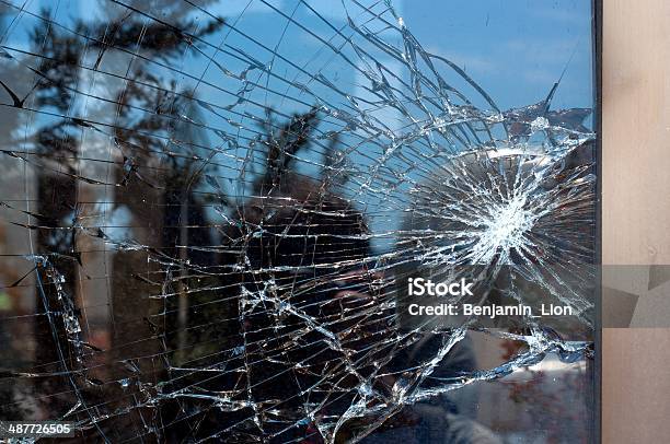 Broken Glass Stock Photo - Download Image Now - Window, Broken, Breaking