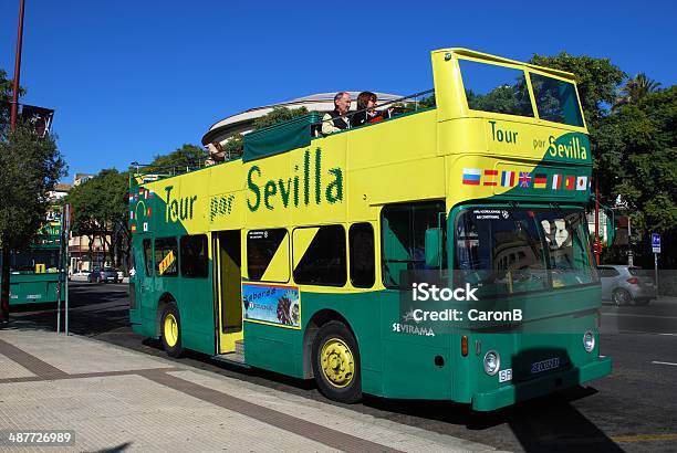 Tour Bus Seville Spain Stock Photo - Download Image Now - Andalusia, Bus, Coach Bus