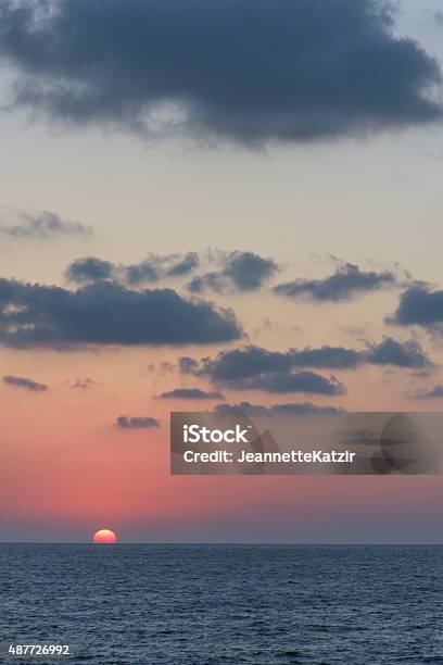 Akko Israels Sunset Beside The Ruins Stock Photo - Download Image Now - 2015, Acco, Ancient