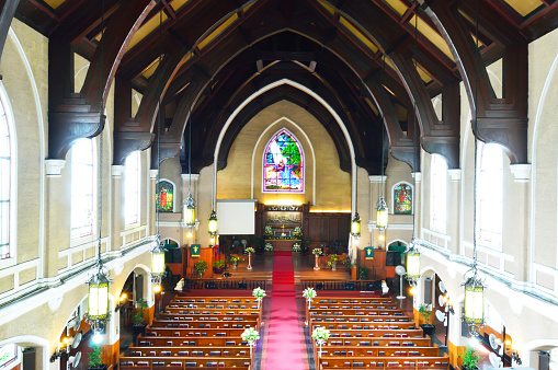 Established in its present form in Malate, Manila, it resulted from the merger of the Evangelical Church of the Philippines, the Philippine Methodist Church, the Disciples of Christ, the United Evangelical Church and several independent congregations