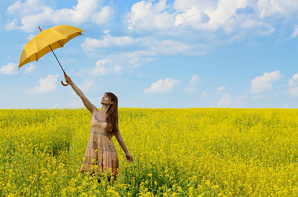 istock Woman with umbrella 487728437