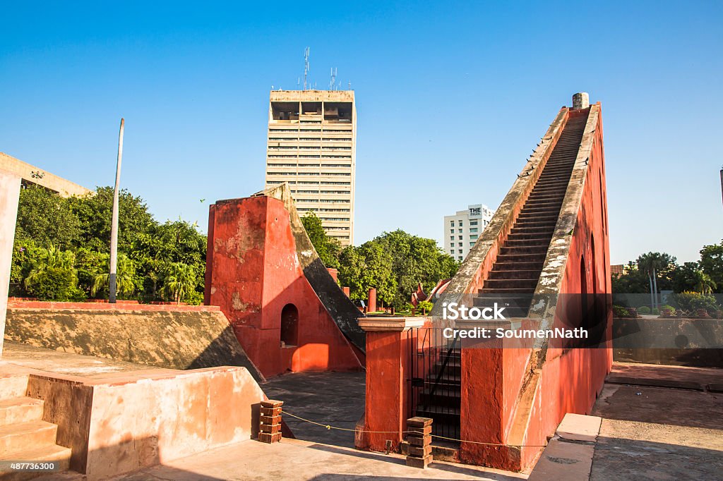 Jantar Mantar New Delhi India Cngltrv1109 Stock Photo - Download Image Now  - 2015, Archaeology, Architecture - iStock