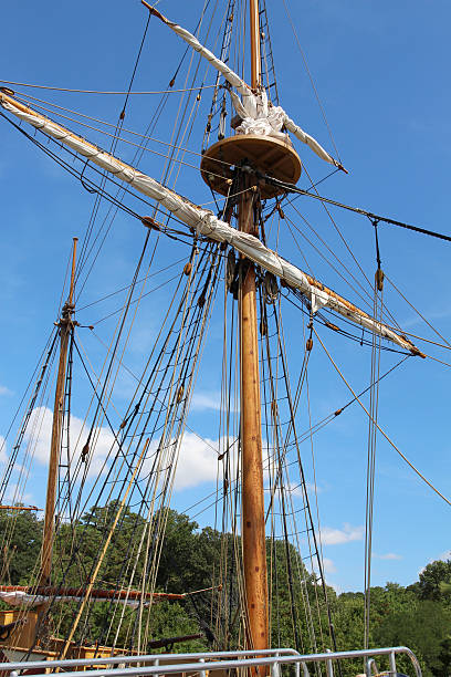 istock Mast of a colonial-era ship 487737508