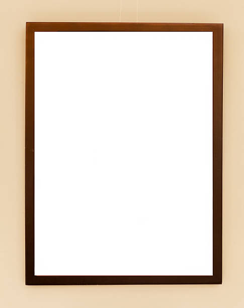 istock Blank small size metal signboard on concerte wall 487741154