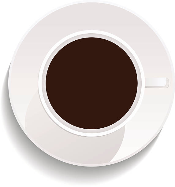 чашка кофе - coffee aromatherapy black black coffee stock illustrations