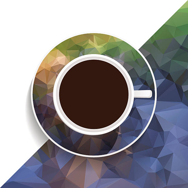 чашка кофе - coffee aromatherapy black black coffee stock illustrations
