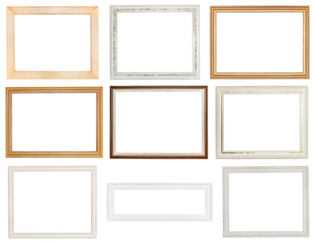 istock wide white panoramic wooden picture frame 487745685