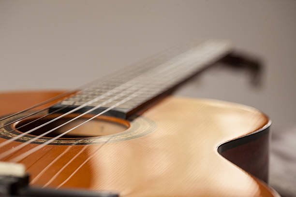 istock Acoustic Guitar Close Up From The Side 487746053
