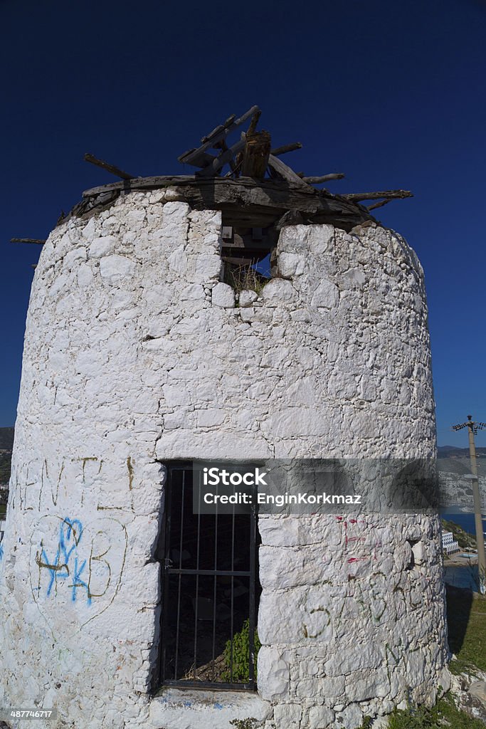 Windmühlen von Bodrum, Türkei - Lizenzfrei Alt Stock-Foto