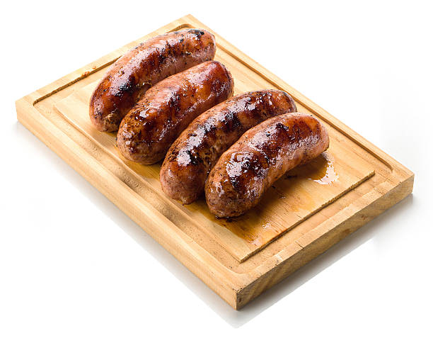 istock Sausage roasted on the grill. 487747851