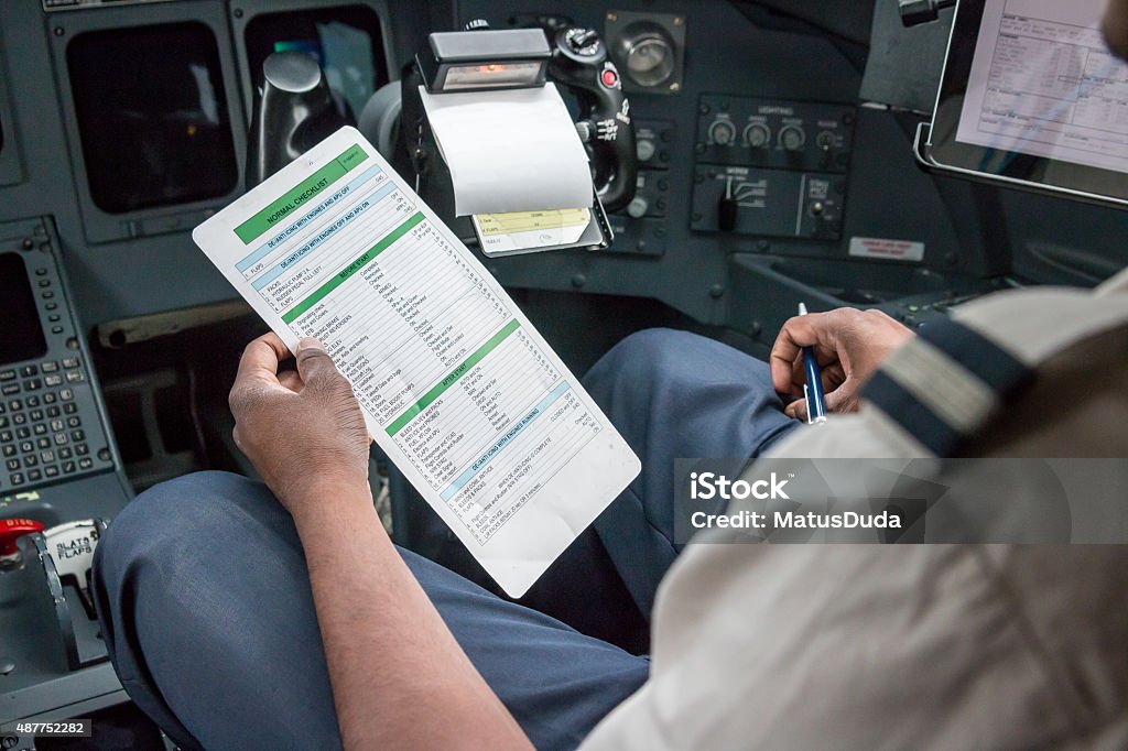 Pilot Grid Reading Pilot Reading Checklist Stock Photo - Download Image Now - Pilot ...