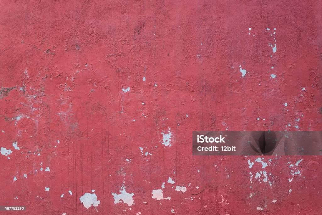 Red wall Weathered red wall background. 2015 Stock Photo