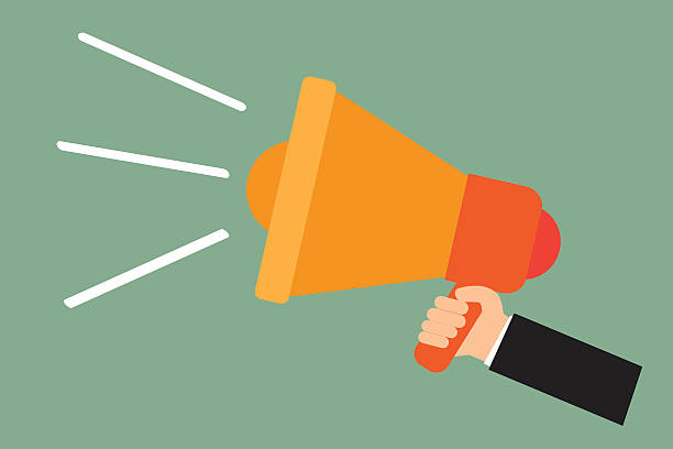 istock Hand holding a megaphone, promotion marketing concept 487755260