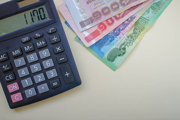 istock Close up Thai money 487755500