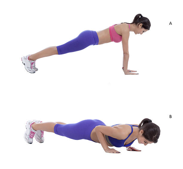 Push-ups stock photo