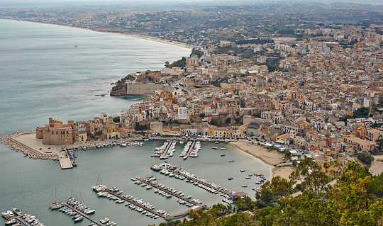 Small port in Castellammare del Golfo, Sicily, Italy