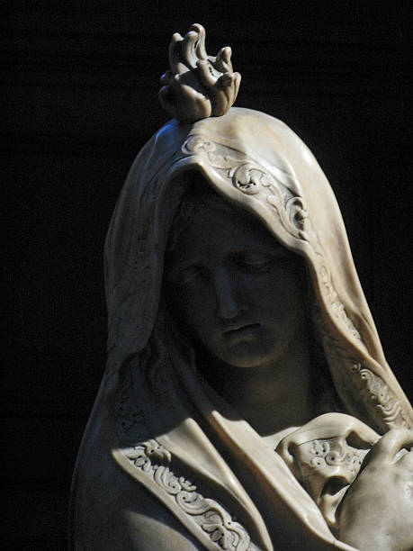 istock Gothic church female statue 487759440