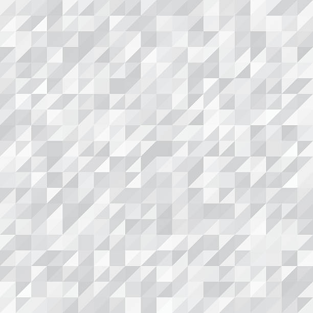 Geometric Background with White and Grey Triangles. Seamless pattern vector art illustration