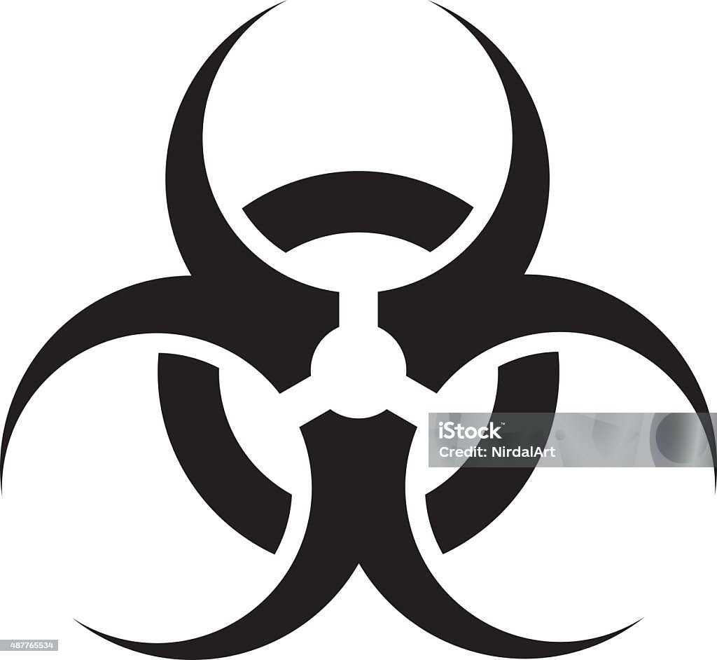Biohazard symbol Biohazard symbol sign of biological threat alert Toxic Waste stock vector
