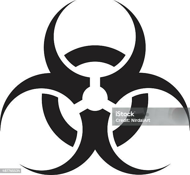Biohazard Symbol Stock Illustration - Download Image Now - Toxic Waste, Icon Symbol, Biology