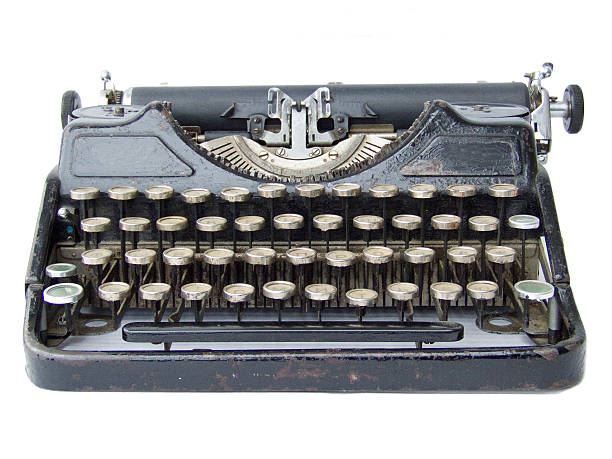 máquina de escribir - typewriter retro revival old fashioned obsolete fotografías e imágenes de stock