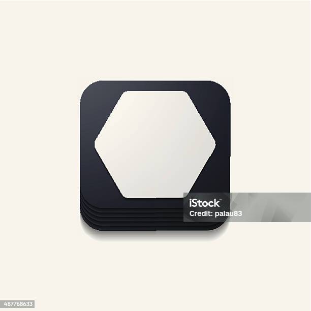 Polygon Button Square Button Polygon Stock Illustration - Download Image Now ...