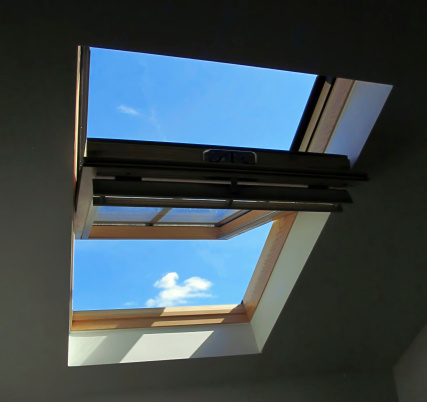 typical attic skylight