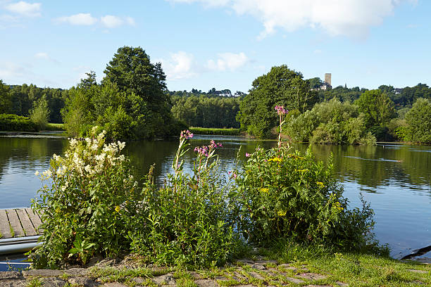 istock Bochum (Germany) - River Ruhr underneath the Castle Blankenstein 487771538