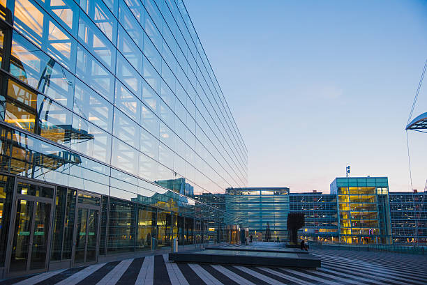 Munich Airport at sunset