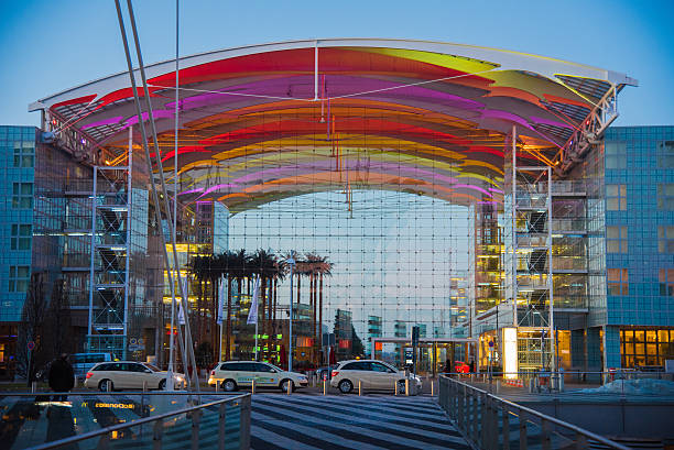 istock Munich Airport at sunset 487771890