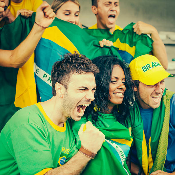 istock Brazil Supporters at the Stadium 487772195