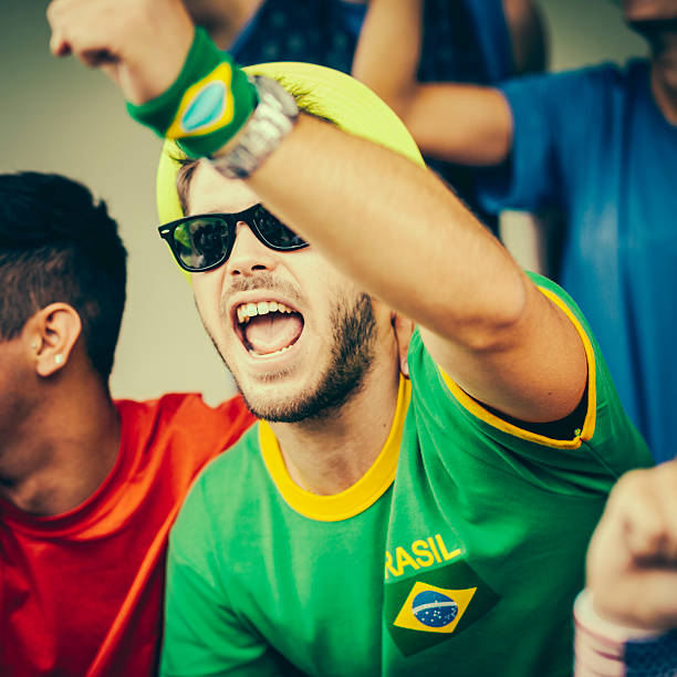 istock Brazil Supporters at the Stadium 487772261