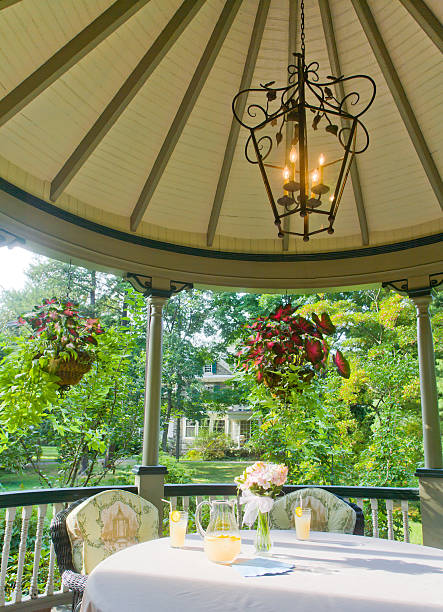 istock Summertime Victorian Porch 487773767