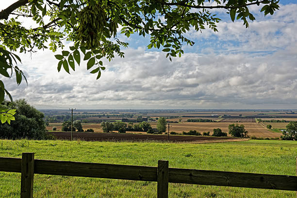 Lincolnshire Fens,UK A view across the fertile arable farmland of the Lincolnshire Fens,UK fen photos stock pictures, royalty-free photos & images