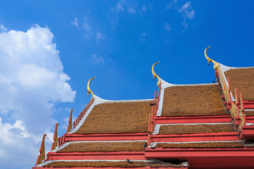 roof temple in wat thai