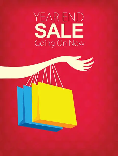 Vector illustration of SALE now on