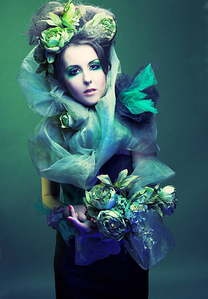 istock Woman with flowers 487783593