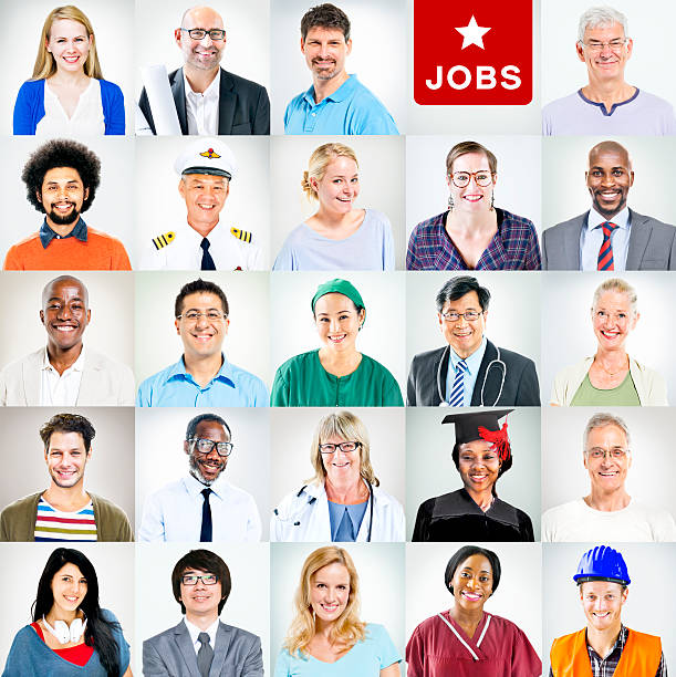 istock Portrait of Multiethnic Mixed Occupations People 487783995