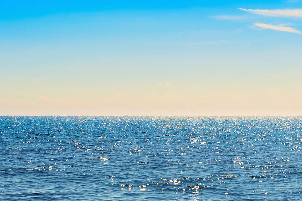 istock Idyllic blue sea and sky during summer day 487784211