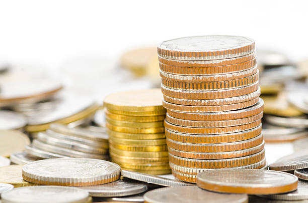 istock stack of different coins stock photo  taken closeup 487785637