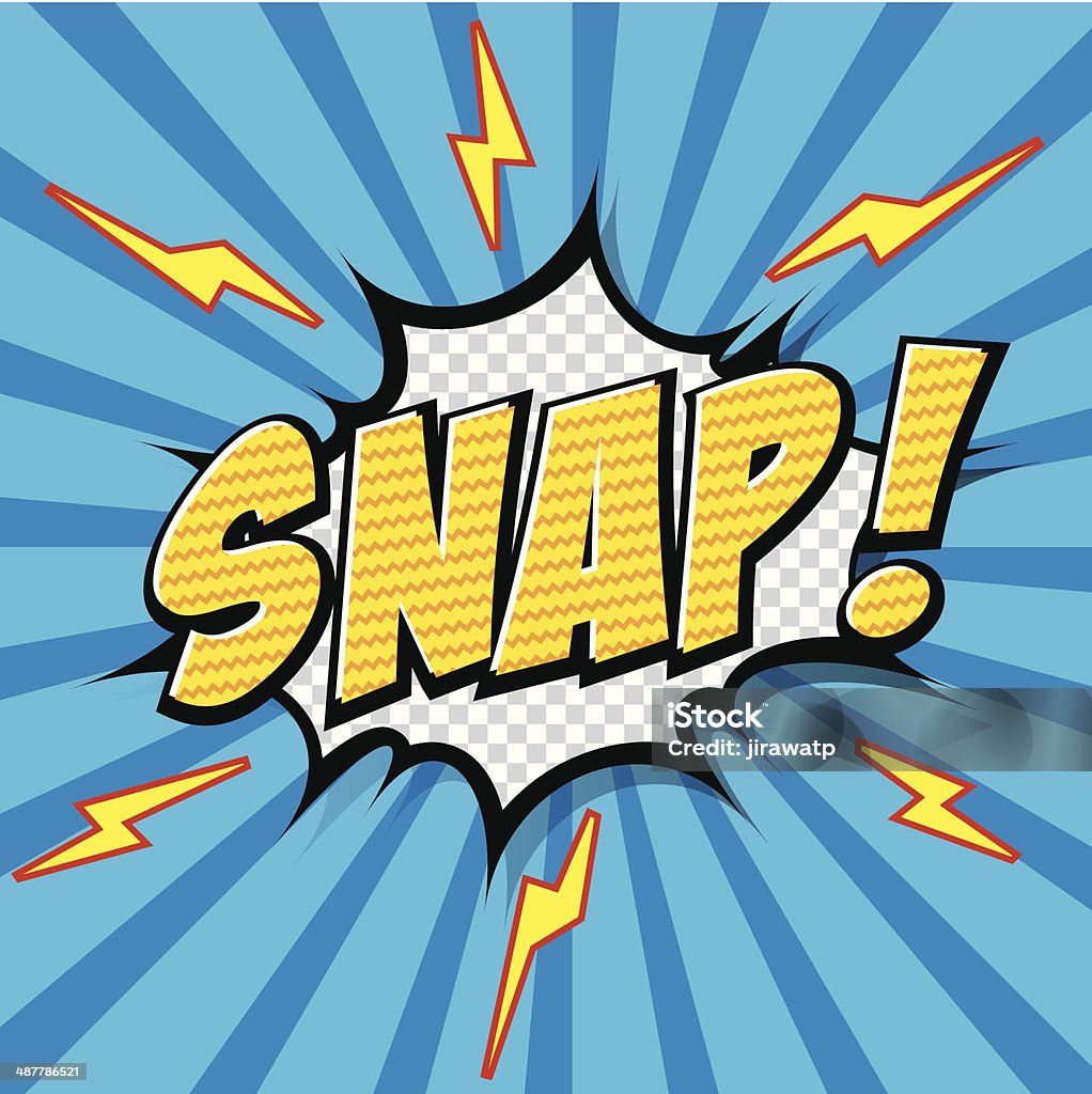 Snap Cartoon Example Snap Comic Speech Bubble Cartoon Stock Illustration - Download Image ...